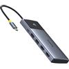 Baseus Hub Baseus Metal Gleam Series Ii 7W1 Usb-C - Usb-C Pd100W / 2X Usb-A / 2X Hdmi 4K / Usb-A 3.0 / Usb-C 3.0