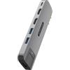 Sitecom 6-in-2 Hub multiplo per MacBook Pro 14-16" MagSafe
