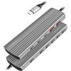 LOGILINK LogiLink USB 3.2 Gen2 Hub, 10+1-port, 2x USB-A, 8x USB-C, PD 100W, aluminum