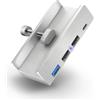 CONNECT IT USB DeskHub 4in1 per il piano scrivania, ARGENTO