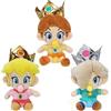 HUAWELL Mario All Star Collection Peach Daisy Roslina Principessa Peluche Bambola Regalo per Natale Capodanno Compleanno Parte(17 cm) (Confezione da 3)