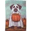 Primitives by Kathy 114310 Ghoster Dog with Treats - Bandiera decorativa da giardino, multicolore