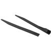 Ausla Diffusore per Alette per Labbra con Splitter per Minigonne Laterali per Auto, 120 Cm/47,2 Pollici, Nero Lucido Universale, Confezione 2