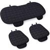 Auto Accessori Lupex Coprisedile Seduta 3 pezzi Universale Auto | Protezione Sedile 2 Anteriore e 1 Posteriore | Protector Comfort Automotive Cuscino Interni (Nero)