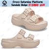 Crocs Sandali Crocs Saturday Platform beige 212880-6UR taglia unisex