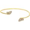 Fossil Bracciale bangle da donna in acciaio inossidabile con bracciale aperto