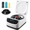 VEVOR Centrifuga da Laboratorio Elettrica 100-2100 xg RCF con Rotore per Provette da 2/5/10/15/50 ml, Velocità Regolabile da 500 a 4000 Giri/min, Bassa Rumorosità per Esperimenti di Laboratorio