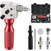 VEVOR Kit di Strumenti per Svasatura, Kit di Utensile per Svasatura Singola e Doppia a 45° dei Tubi in Rame da 4,75 mm e 6,35 mm, con 2 Stampi di Formatura, per Riparazione di Tubi Freni Autoveicoli