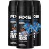 AXE '3 X Axe Men Deodorante/Body Spray Anarchy For Him - 150 ML