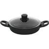 Ballarini Cucinando Avola Deep 2H 24 CM Czarna Patelnia Nieprzywierająca Z Pokrywką, 750029220