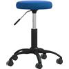 vidaXL Sedia da ufficio girevole in velluto blu