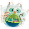 Babymask Gufo di peluche - Giocattolo musicale e luminoso con palline rimbalzanti, regalo interattivo per neonati