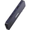 Sitecom AC-2001 Hub multiporta 6-in-2 per MacBook Air (M1/M2/M3) Blu scuro