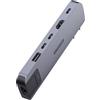 Sitecom AC-2001 6-in-2 Multiport-Hub per MacBook Air (M1/M2/M3) Grau
