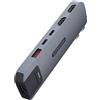 Sitecom 6-in-2-Multiport-Hub per MacBook Pro Grau
