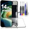 PartageFix Schermo iPhone 14 PRO 6,1 LCD FHD Kit Ricambio Completo con Cornice - True Tone Programmabile, Supporta Dynamic Island, Sensori Preinstallati - Compatibile A2890/A2650/A2889/A2892/A2891