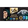 Sheba Filets Pesce Bianco Salmone E Tonno 6X60G