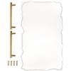 QUARKZMAN 2pz Silicone Vassoio Stampi Oro Piccolo Quadrato Resina 12.4x6.9