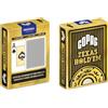 COPAG - Carte Poker Texas Hold'em I Carte da Gioco 100% Plastica (PVC) I Mazzo di Carte I Gioco di società - Gold (Jumbo Index)