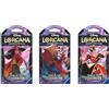Ravensburger Disney Lorcana: Rise of The Floodborn TCG Booster Pack con maniche per bambini dagli 8 anni in su