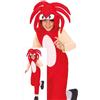 FIESTAS GUIRCA Costume da bambino Super Puncher - Guerriero Echidna rosso - Costumi in maschera per bambini da 10 a 12 Anni