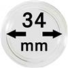 LINDNER Das Original Capsule per Monete Ø 34 mm Interno, Confezione da 10