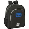 safta ECKO UNLTD. WORLDWIDE - Zaino scuola per bambini, adattabile al carrello, ideale per bambini in età scolare, comodo e versatile, qualità e resistenza, 32 x 12 x 38 cm, Nero, M, Casual