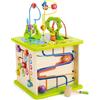 Cubo Multiattività | Cubo in Legno per Bambini | Gioco Colorato Con Cinque Facce