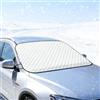 Fuhesgu Copertura Parabrezza Auto, 145x96cm Copri Parabrezza Auto Ghiaccio Universale Copertura Parabrezza Inverno Auto Parasole Parabrezza Auti Copri Parabrezza per Auti Inverno Resistente a Raggi UV