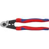 KNIPEX Cesoia per funi in acciaio forgiata con impugnature multicomponente 190 mm, 95 62 190