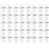 QUARKZMAN Ganci per Soffitto a Caduta 40 Coppie 1 W Metallo Clip di Traccia a T-Bar Sospesi Soffitto a Caduta Piastrelle Ganci per Appendere Piante & Decorazioni, Bianco
