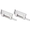 QUARKZMAN 2 Molla Caricata Latch Perno x 2pz 304 Inossidabile Acciaio Porta Bullone Blocco Sinistra per Equipaggiamento E Gabbia E Rimessa Cancello, [Tono argento ]