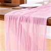 Foatcox Runner da Tavolo Rosa Chiaro, 300 x 90 cm Runner da Tavolo in Garza Bohémien Adatto per Matrimoni, Feste, Natale, Capodanno, Baby Shower, Addii al Nubilato e Decorazioni da Tavola