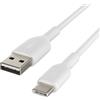 Belkin Cavo Belkin USB-C/USB-A cavo 3m PVC, bianco [CAB001BT3MWH]