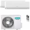 Hisense Condizionatore Hisense EcoSense dual split 18000+24000 BTU inverter A++ wifi unità esterna 10 kW 5AMW105U4RQC/KF50BS01G/ KF70KT01G