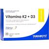 YAMAMOTO RESEARCH, Vitamina K2 e D3 MenaQ7 30 Compresse, Integratore Alimentare con Vitamine ad Alto Dosaggio, Stimolano l'Assorbimento di Calcio e Fosforo, Vegano, Senza Glutine e Senza Lattosio