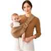 Ergobaby Upsie Sling Portabebè ergonomico per neonati e bambini piccoli dai 6 mesi (7,7-20,4 kg), passaggio spontaneo tra camminare e essere trasportati, Camel