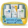 cerave (l'oreal italia spa) Cerave Pochette Solari Detersione Protezione Solare Idratante Invisibile Spf50+ 75 Ml + Lozione Idratante 88 Ml + Detergente Idratante 88 Ml