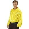 W WIDMANN MILANO Party Fashion - 70 Anni di Camicie con Volant da Uomo, Camicia Disco Fever Lucida, Carnevale, Festa a Tema