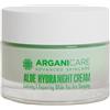 Arganicare | Skin Care Aloe Vera | CREMA NOTTE NEVOLE & RIGENERANTE | Aloe Vera | Pelle Riposata al Risveglio | Tutti i Tipi di Pelle | 50 mL
