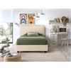 EVERGREENWEB MATERASSI & BEDS EVERGREENWEB Letto una Piazza e Mezza con Contenitore 120x195 cm Elegante Struttura Imbottita per Adulti e Ragazzi Rete a doghe in Legno Inclusa Moderna Testiera Rivestimento SFODERABILE Beige