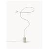 Westwing Collection Lampada da terra con base in marmo Alina - Beige