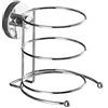 WENKO Vacuum-Loc porta asciugacapelli Milazzo - fissaggio senza trapano, Acciaio, 12.5 x 13 x 14.5 cm, Cromo