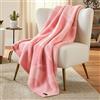Franco Wicked Glinda - Coperta morbida e accogliente con piume intrecciate, 127 x 152,4 cm, prodotto con licenza ufficiale, colore: rosa