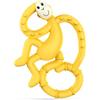 Matchstick Monkey, Antimicrobial Silicone Teether, Easy To Grip, BPA Free, 3 Months Old plus, 10 cm, Yellow Mini Monkey