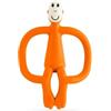 Matchstick Monkey, Original Teether & Gel Applicator, Antimicrobial Silicone Teething Toys for Baby, Easy to Grip, BPA Free, 3 Months Old+, 10.5 cm, Orange Monkey