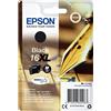 Epson Cartuccia d'inchiostro T163, gruppo 16XL, capacità 12,9 ml, 500, nero