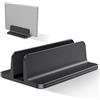 Bewahly Supporto Verticale per Laptop, Salvaspazio Supporto PC Portatile Verticale in Alluminio, Regolabile Porta PC Verticale per MacBook PRO/Air, iPad, HP, Surface, Notebook, Laptop Stand (Nero)