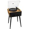Lenco LS-570OK - Turntable with Integrated Speakers and Bluetooth庐 - Turntable on Legs - Oak