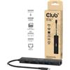 CLUB 3D Hub USB-C 7-in-1 Club3D > HDMI/2x USB/USB-C/LAN 4K a 60 Hz con ricarica PD da 100 W - versione per la vendita al dettaglio